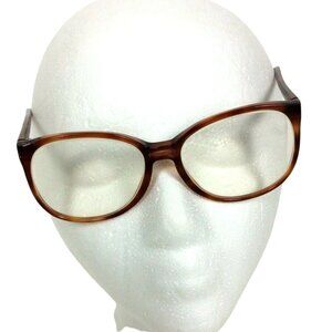 Vintage Cerruti 1881 Womens Brown Tortoise Acetate Eyeglasses Frames 55-15-145
